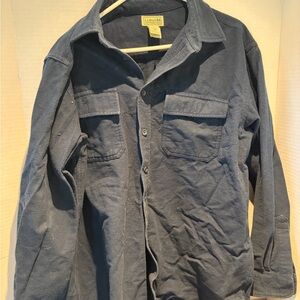 L.L. Bean Men's Dark Blue Shirt Jacket